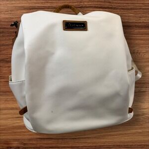 Lisinius‎ White Convertible Backpack Shoulder Bag Satchel Purse Travel